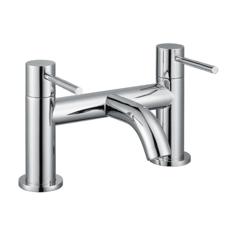 Product Cut out image of the Abacus Iso Chrome Deck Mounted Bath Filler